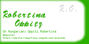robertina oppitz business card